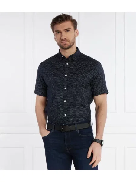 Tommy Hilfiger ing férfi galléros sötétkék regular kék