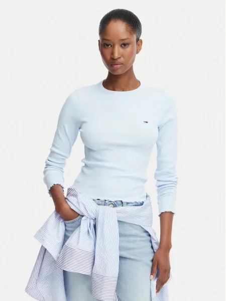 Tommy Jeans Majica nebesko plava