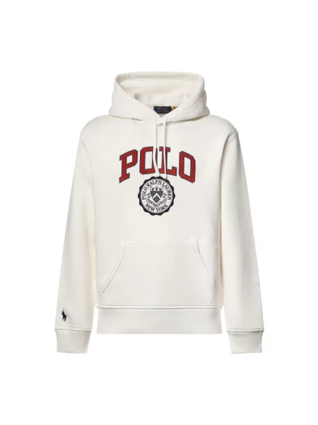 Bluza z kapturem Polo Ralph Lauren z kapturem biała
