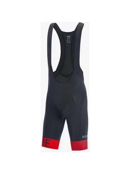 Spodenki GOREWEAR C5 Optiline czarno-czerwone S czarne