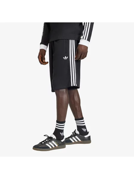 Pruhované kraťasy Adidas Originals černé