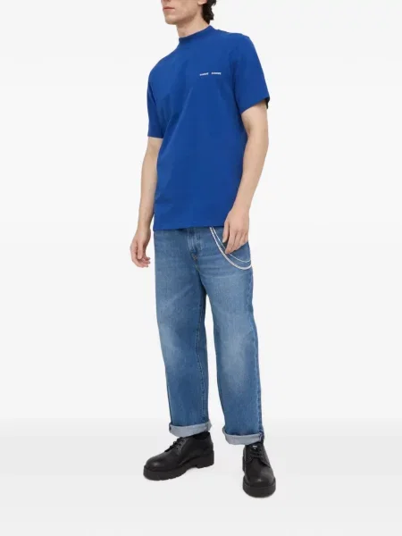 Tricou Samsøe Samsøe cu autograf albastru