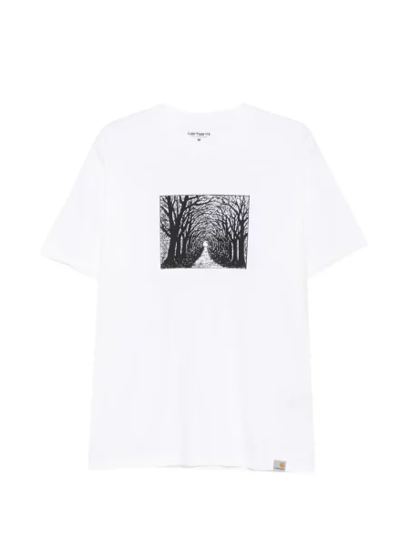 Raštuotas marškinėliai Carhartt Wip balta