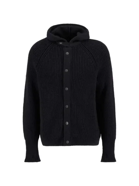 Cardigan Barbour cu glugă negru