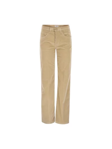 Jeansy Dondup sztruksowe beżowe