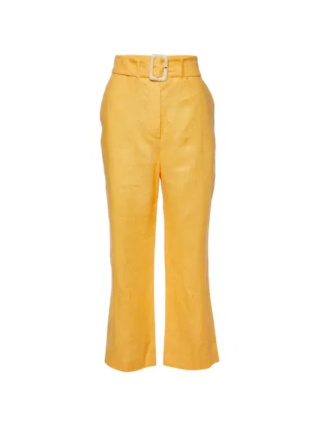 Pantaloni Nanushka de in galben