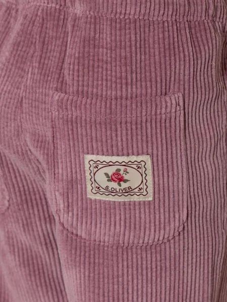 S.Oliver Red Spodnie Z Sztruksu rosa czerwone
