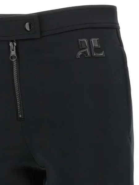 Pantaloni Courreges cu autograf negru