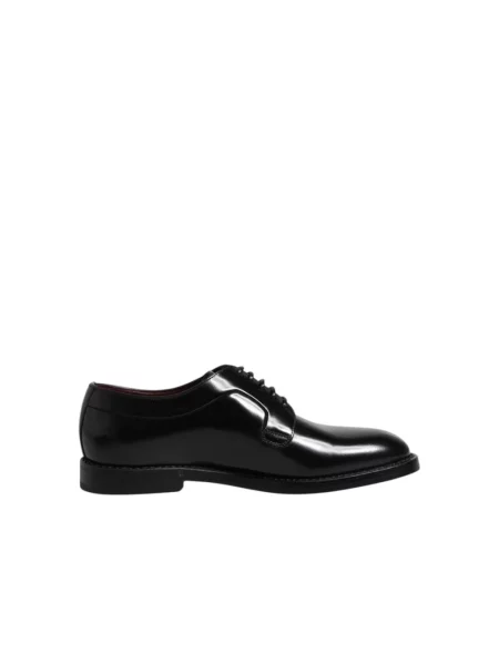 Derby Dolce And Gabbana skórzany czarny