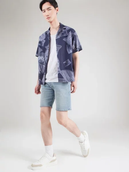 JACK & JONES Džínsy JJIRICK JJORIGINAL denim / svetlomodrá modrá