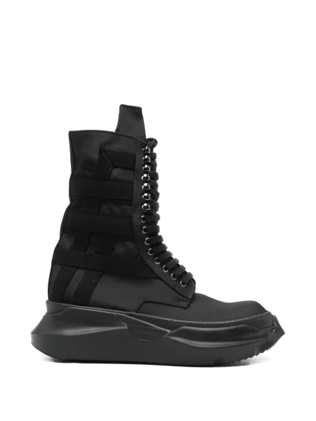 Botine Rick Owens Drkshdw cu șireturi din dantelă negru