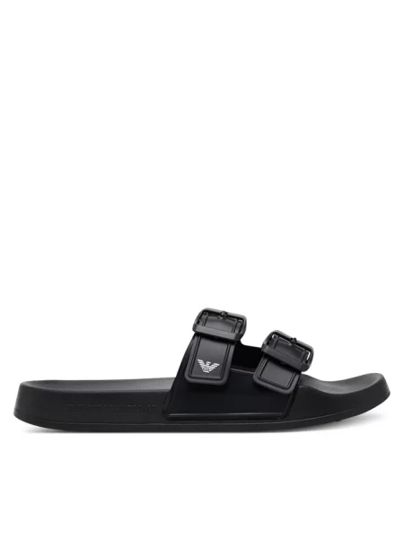 Klapki Emporio Armani czarne