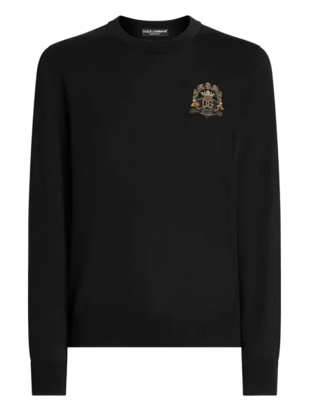 Pulover Dolce & Gabbana cu aplicații negru