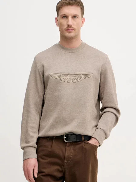 Dukserica s dodatkom vune BOSS C-Soleri bež