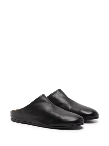 Papuci tip mules Marsell din piele negru