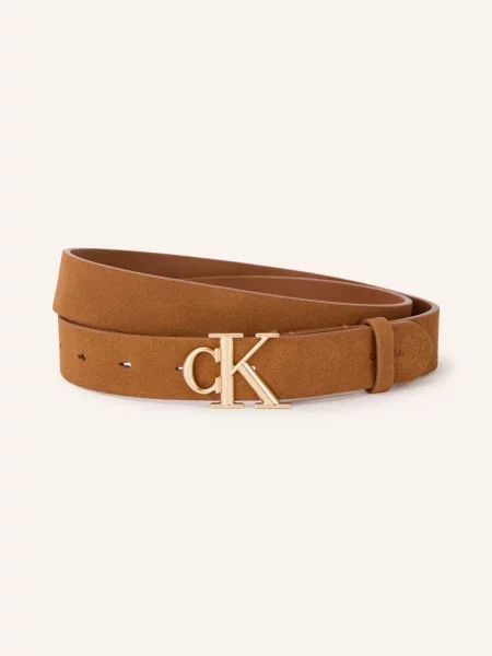 Dámský pásek Calvin Klein hnědý