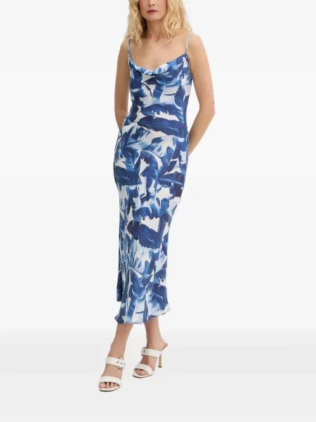 Rochie midi Guess cu imagine albastru