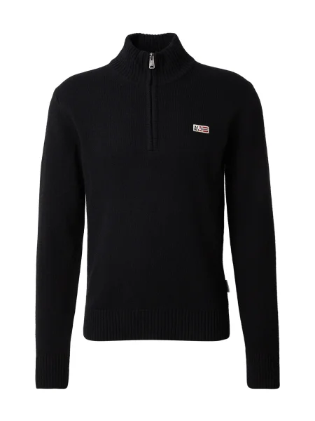 NAPAPIJRI Svetr DIDIER režná / námořnická modř / červená černá