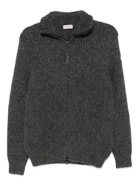 Kardigan Moncler prążkowany szary