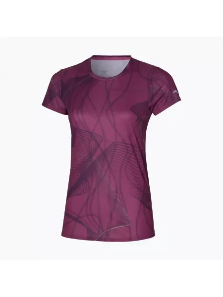 Дамска тениска за бягане Mizuno Graphic Tee magenta haze виолетово