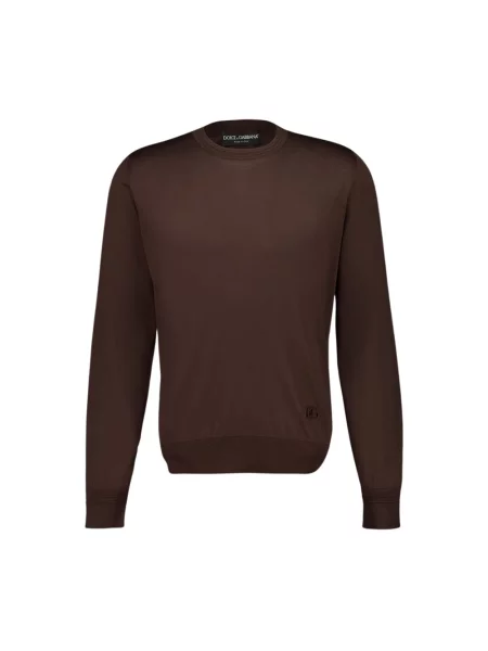 Sweter Dolce And Gabbana brązowy