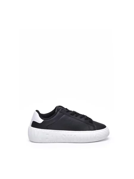 Sneakersy Tommy Jeans skórzane niebieskie