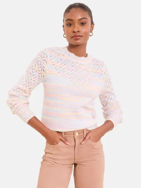 Lipsy Pulover deschis / galben deschis / mov liliachiu / roz pal albastru