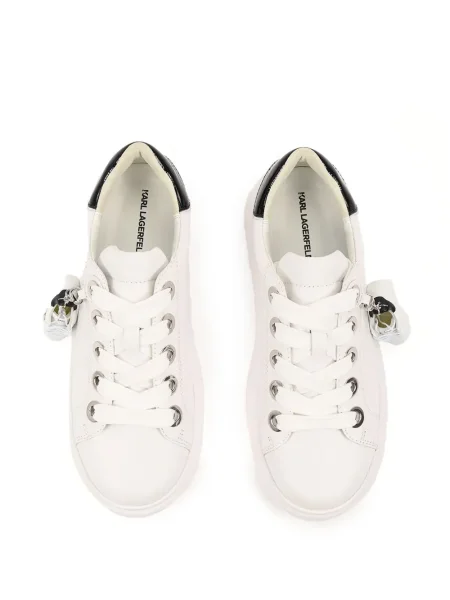 Δερμάτινα sneakers Karl Lagerfeld λευκό