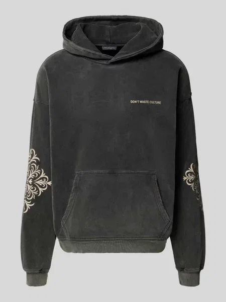 Bluza z kapturem i kieszenią kangurką model ‘Yulani’ Don't Waste Culture