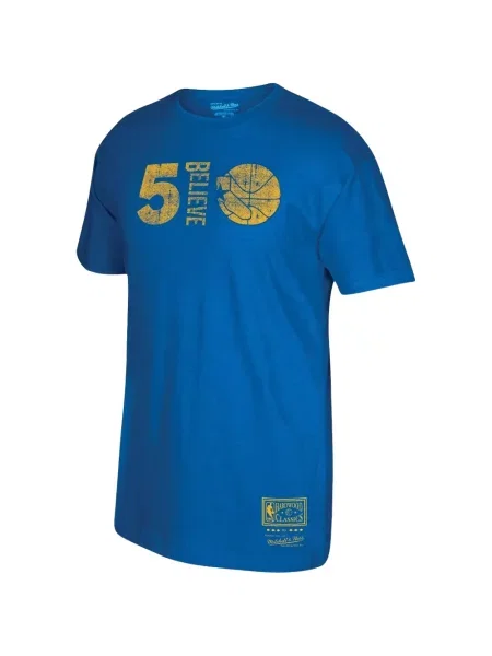 Tricou Mitchell & Ness albastru