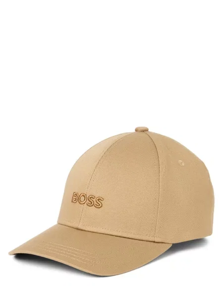 Czapka z daszkiem BOSS beżowa