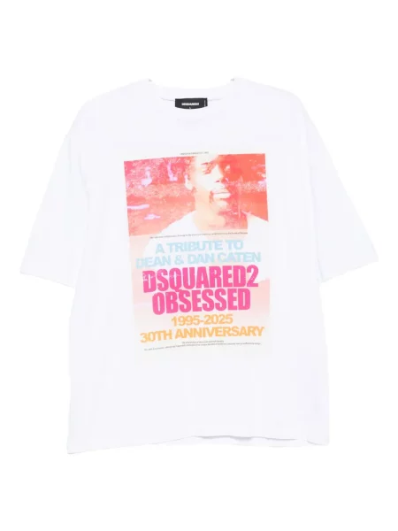 Tricou Dsquared2 cu imagine alb