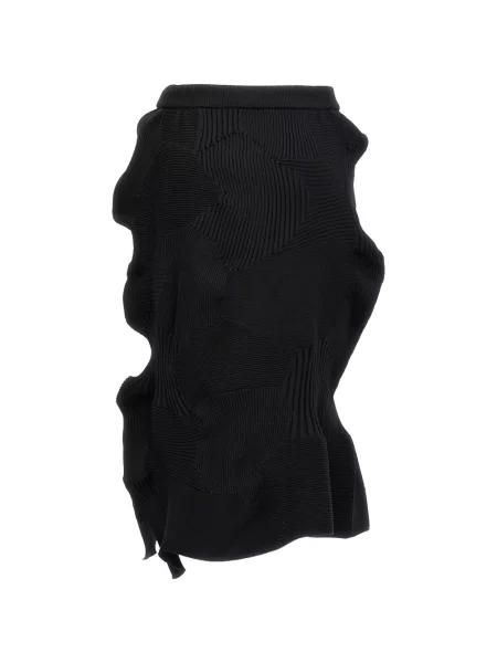 Fustă midi Issey Miyake negru