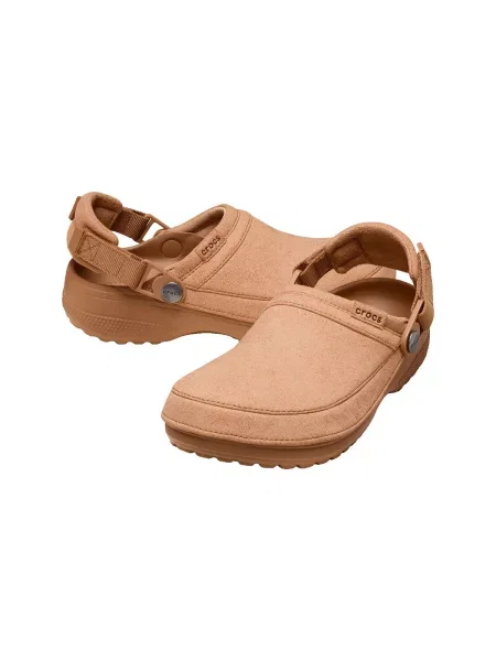 Pantofi Crocs din piele de căprioară clasici maro