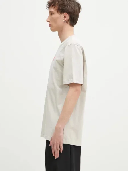 Adidas T-Shirt Loose Fit μπεζ