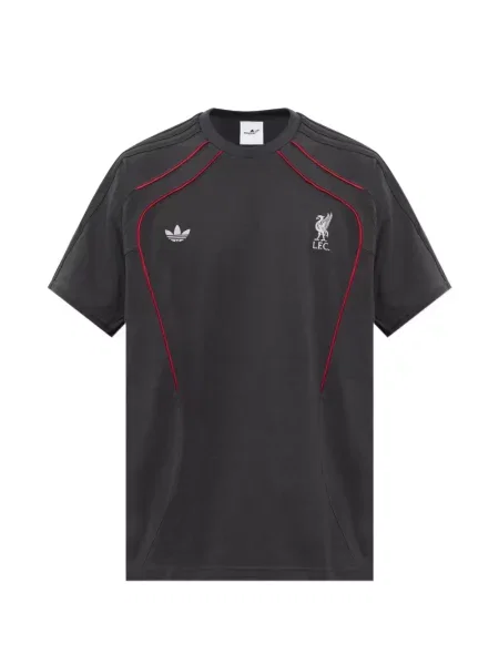Lung tricou Adidas cu imagine plasă alb