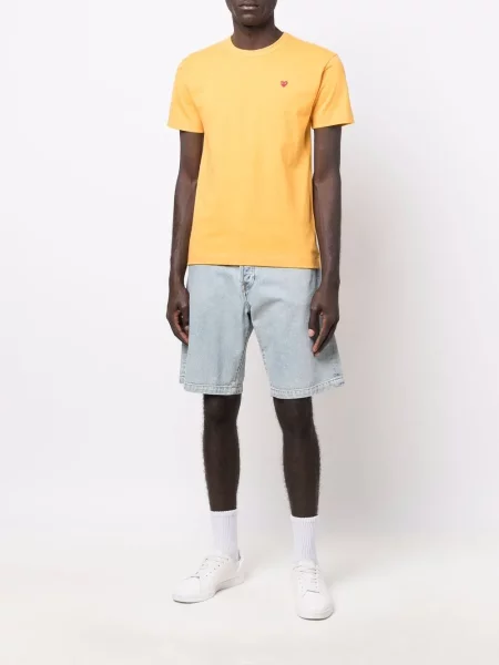 Trumpas marškinėliai Comme Des Garçons Play oranžinė