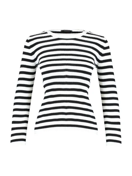 Trendyol Pulover negru alb