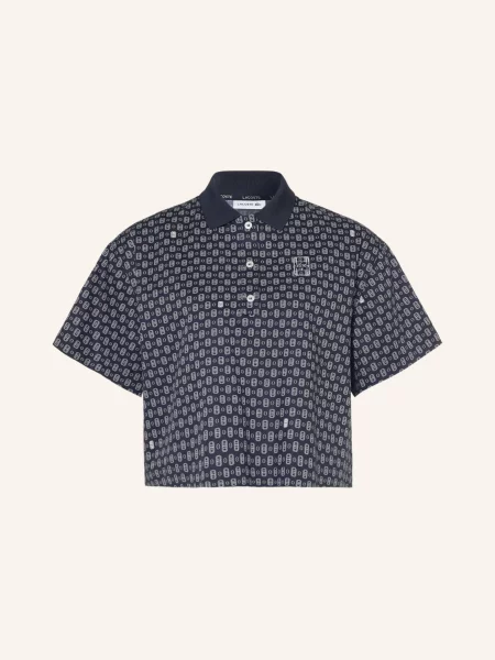 Lacoste Košilová Halenka tmavě modrá bílá