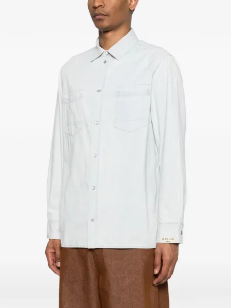 Риза Golden Goose синьо