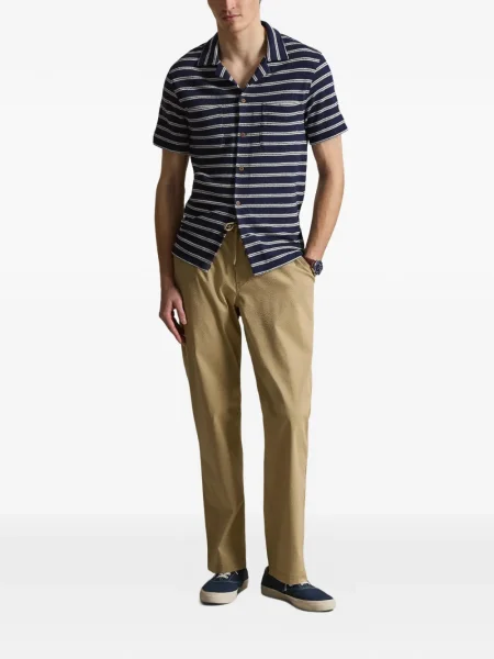 Кожени чорапи Polo Ralph Lauren с отворена пета с пейсли десен бяло
