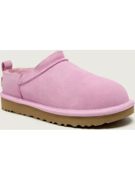 UGG Bocanci W CLASSIC MICRO | piele întoarsă | lână roz