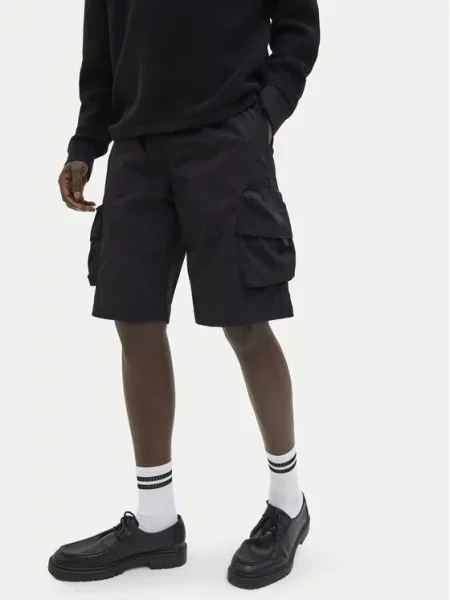 Kratke hlače iz tkanine Jack&Jones črna