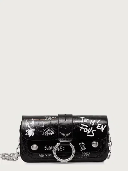 Zadig&Voltaire crossbody kabelka dámska kožená KATE čierna