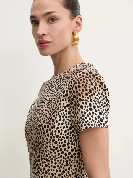 Сукня MICHAEL Michael Kors mini облягаюча бежевий