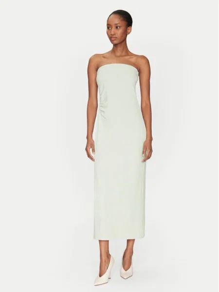 Day Birger et Mikkelsen rochie Coralie midi mulata albastru