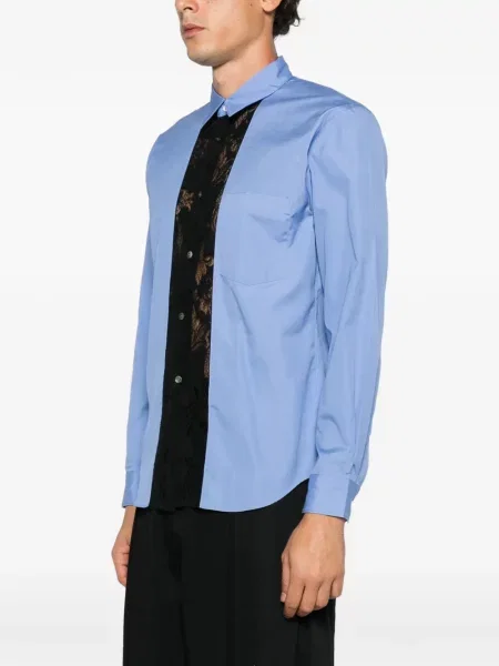 Cămașă Comme Des Garcons Homme Plus din dantelă albastru