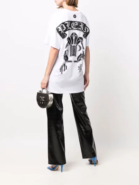 Tričko Philipp Plein s autogramem bílé