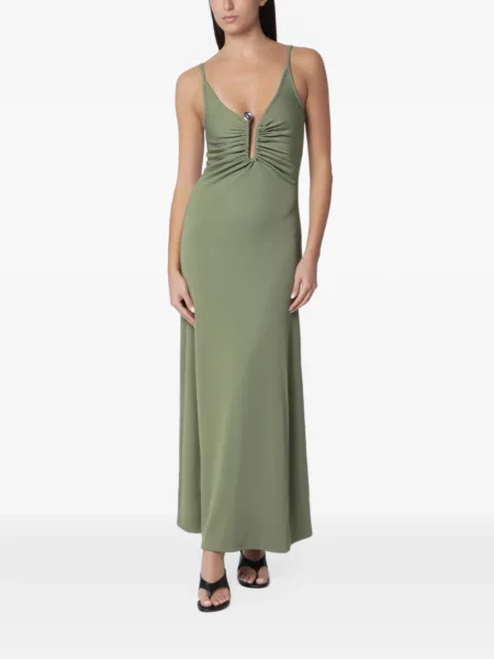Rochie maxi Christopher Esber verde