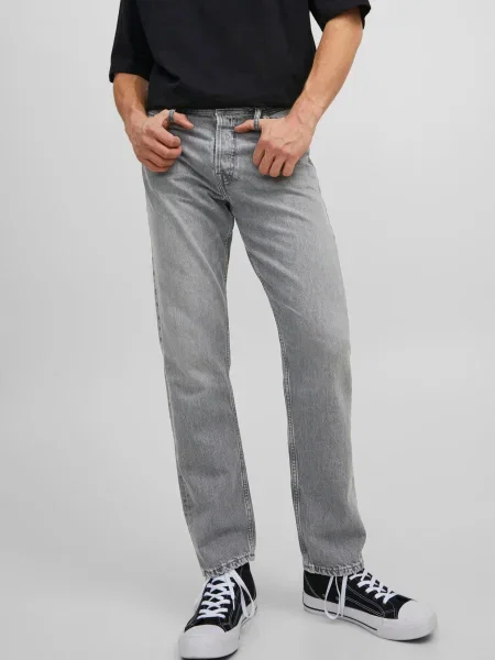 JACK & JONES Džínsy CHRIS denim sivý